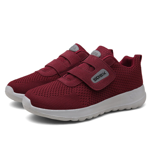 Damen Sportschuhe mit verstellbarem Klettverschluss und atmungsaktivem Mesh-Obermaterial EB