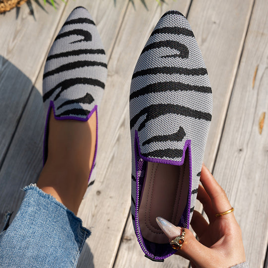 Damen elegante Slipper mit atmungsaktivem Obermaterial EB