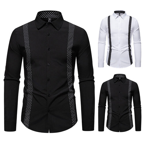 Herren Businesshemd mit Schulterträgern und modernem Design EB