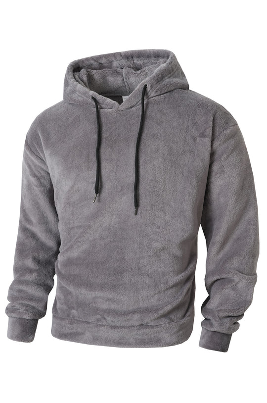 Herren Kuscheliger Fleece-Hoodie mit Kordelzug EB