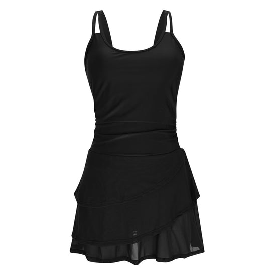 Damen Sportliches Schwimmdress mit elegantem Rock EB