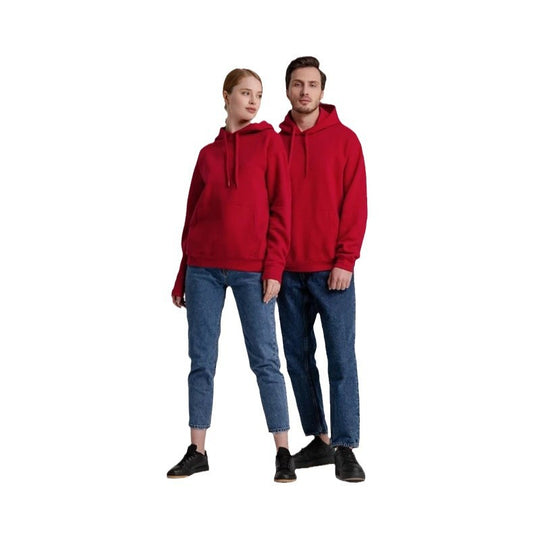 Unisex nan minimalistischer Heavyweight Kapuzenpullover aus French‑Terry mit verdeckter Kängurutasche und schmaler Silhouette EB