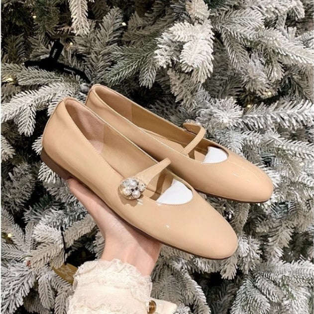 Damen Ballerinas mit eleganten Cut-Outs und modischem Dekor EB