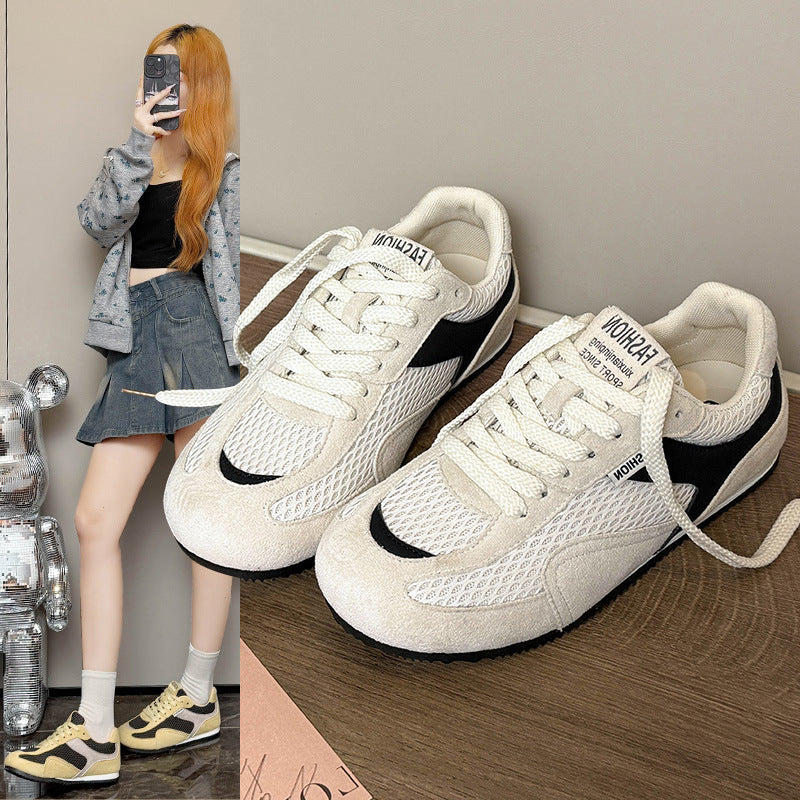 Damen sportliche Sneakers mit atmungsaktivem Obermaterial EB