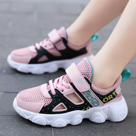 Damen Bequeme Sport Sneakers mit atmungsaktiver Mesh-Oberfläche EB