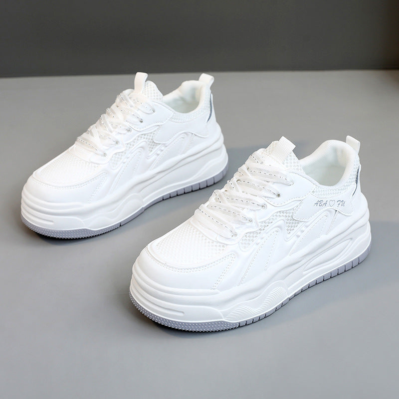 Damen Sportliche Sneakers mit atmungsaktiver Mesh-Oberfläche und dämpfendem Sohlenprofil EB