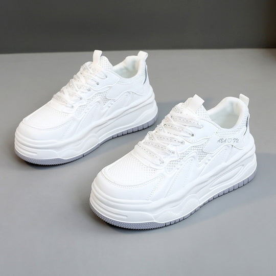 Damen Sportliche Sneakers mit atmungsaktiver Mesh-Oberfläche und dämpfendem Sohlenprofil EB