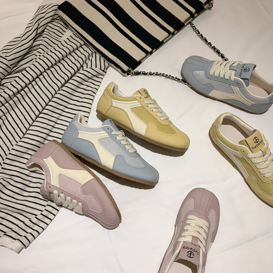 Damen Leichte Freizeitsneaker mit atmungsaktivem Netzmaterial und flexibler Sohle EB