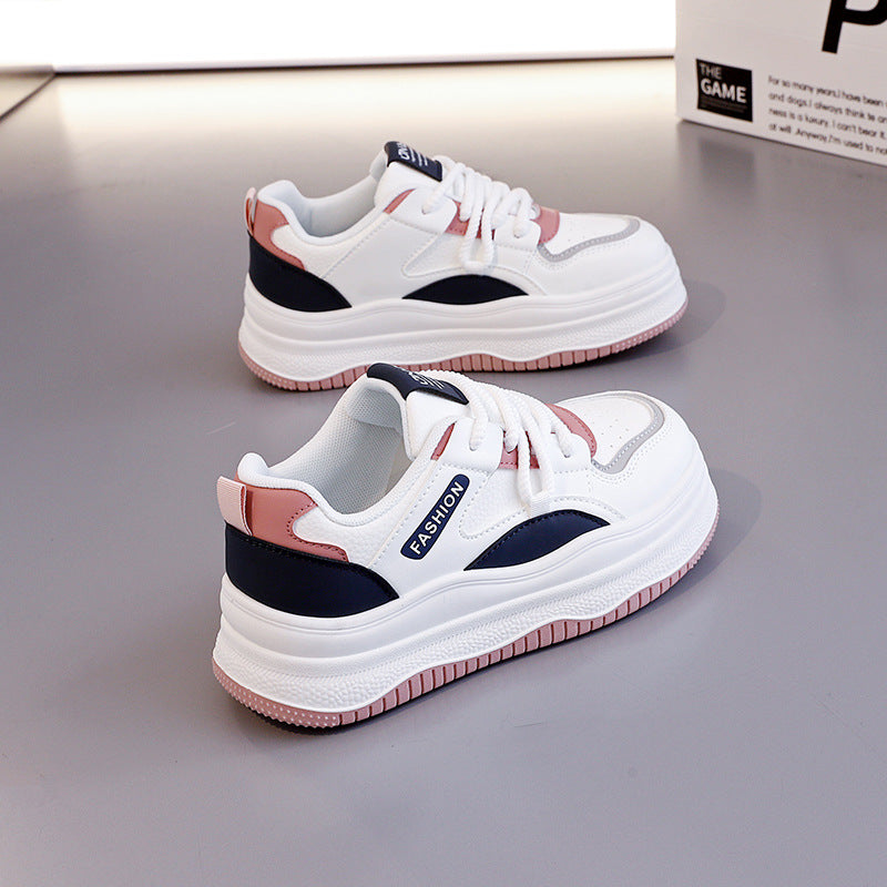 Damen Sportliche Chunky Sneakers mit luftdurchlässigem Obermaterial und stoßdämpfendem Design EB