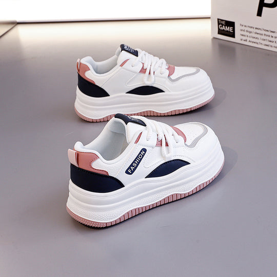 Damen Sportliche Chunky Sneakers mit luftdurchlässigem Obermaterial und stoßdämpfendem Design EB