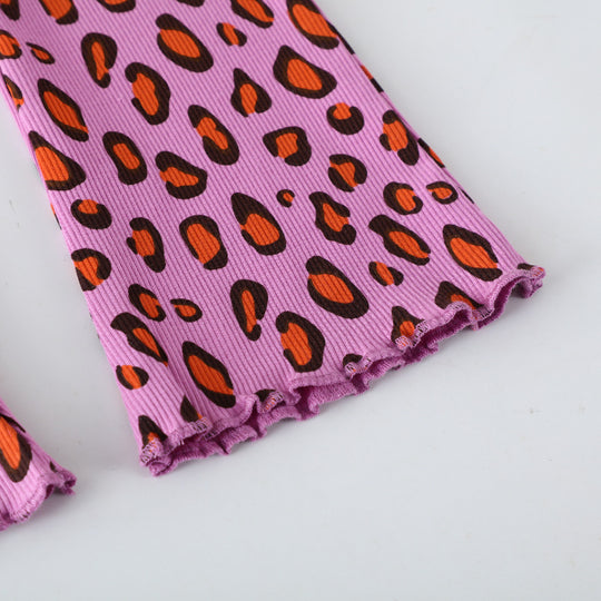 Damen legere Leggings mit animalischem Muster EB