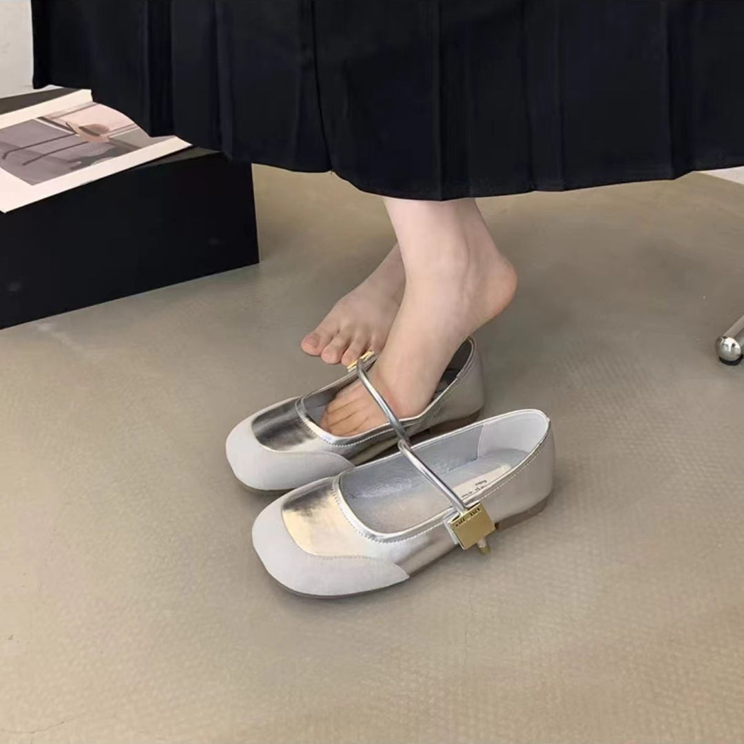 Damen Ballerina-Schuhe mit elegantem Riemen und modernem Design EB
