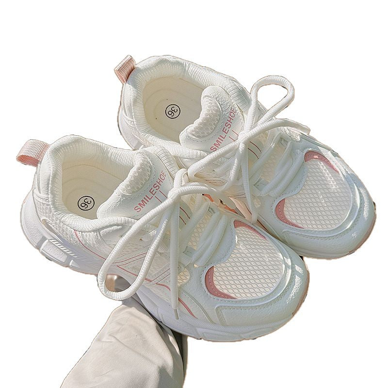 Damen Sportliche Mesh-Sneaker mit hochdämpfender Laufsohle und atmungsaktiver Obermaterialstruktur EB