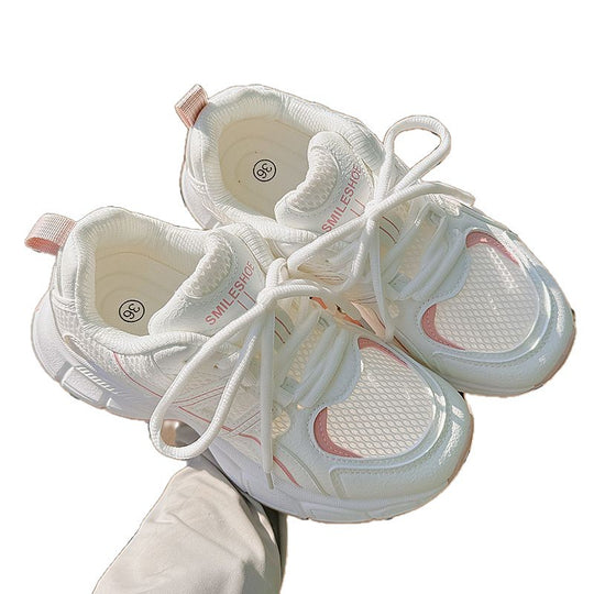 Damen Sportliche Mesh-Sneaker mit hochdämpfender Laufsohle und atmungsaktiver Obermaterialstruktur EB