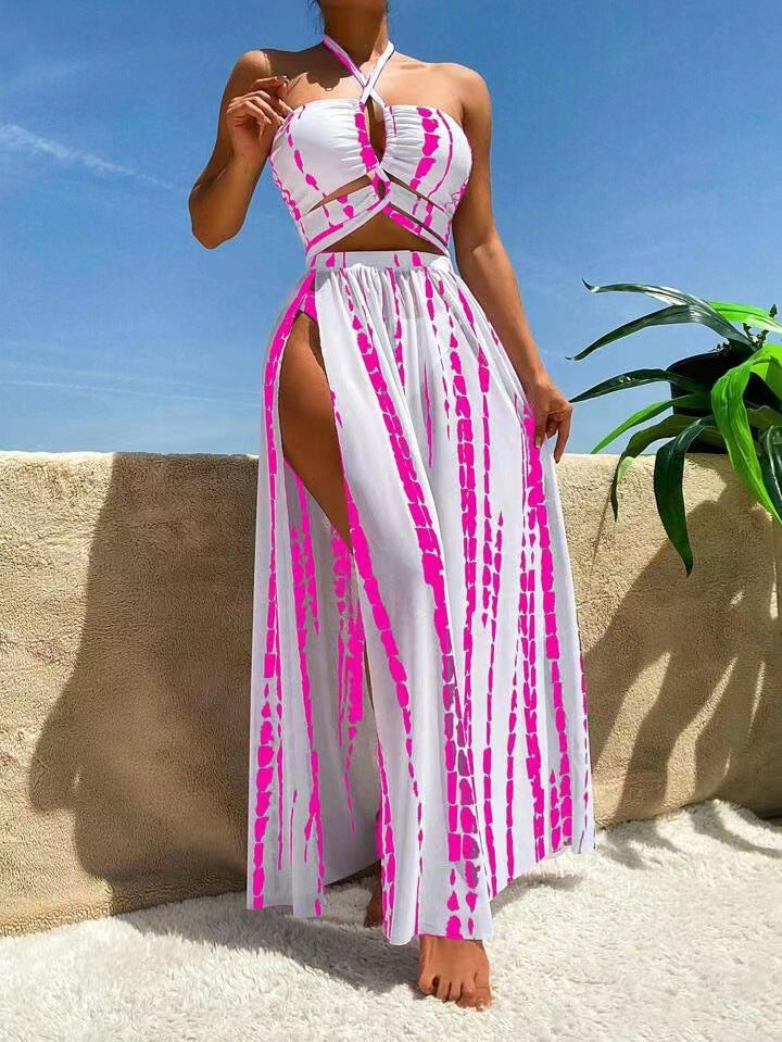 Damen Maxikleid mit verführerischen Cut-Out-Details EB