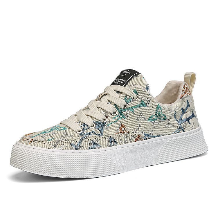 Damen Leichte und bequeme Canvas Sneakers mit modischem Print EB