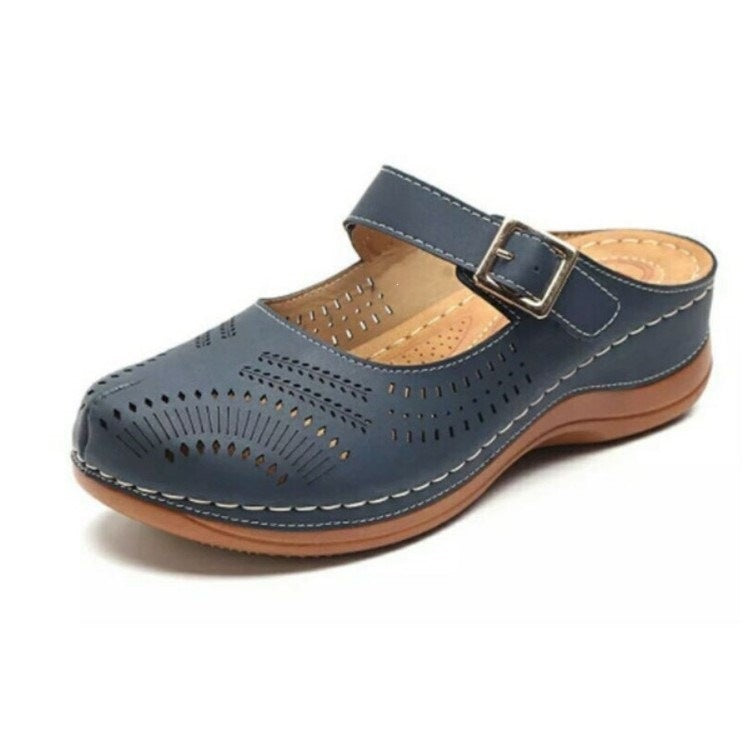 Damen Komfortable und stilvolle Holzclogs EB