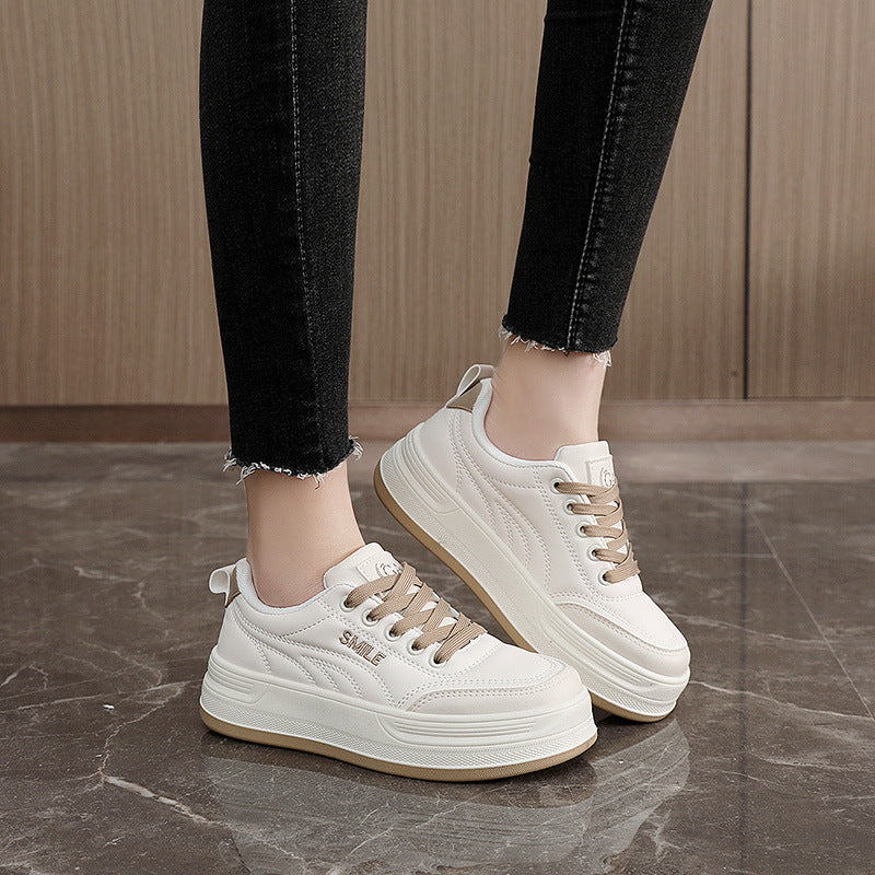 Damen modische Sneakers mit gepolsterter Sohle und atmungsaktiver Obermaterialstruktur EB