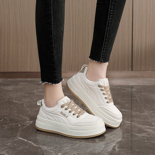 Damen modische Sneakers mit gepolsterter Sohle und atmungsaktiver Obermaterialstruktur EB