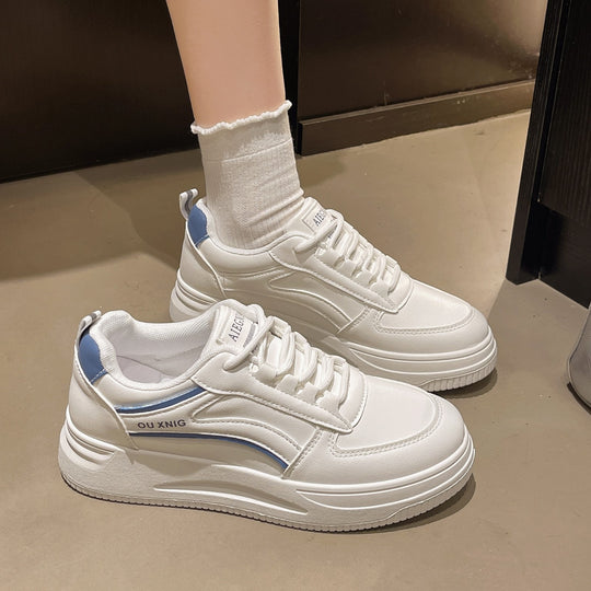 Damen Modische und bequeme Sneaker mit Plateau-Sohle EB