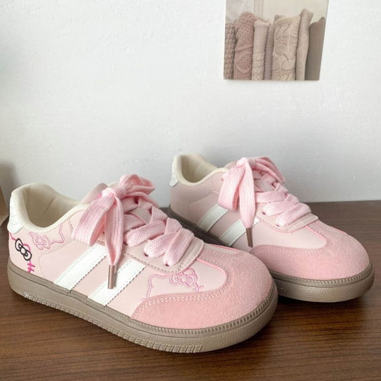 Damen Modische Sneakers mit verspieltem Design und robustem Sohlenprofil EB