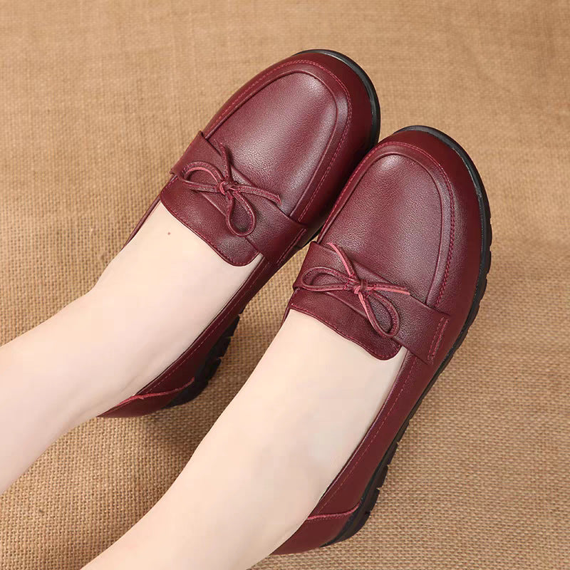 Damen Ballerinas mit eleganten Schleifenakzenten und rutschfester Sohle EB