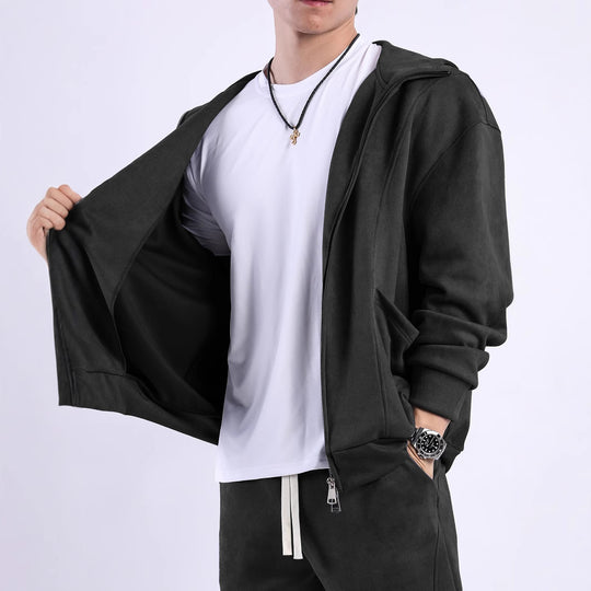 Herren Fleecejacke mit ergonomischem Schnitt und praktischen Taschen EB