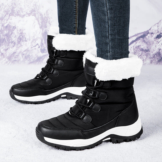 EB | Stiefel - Knöchelhöhe - Ge Quiltete Nähte - Fleece Gefüttert
