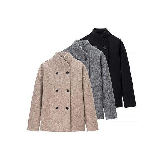Damen elegante Doppelreiher-Jacke im modischen Schnitt EB