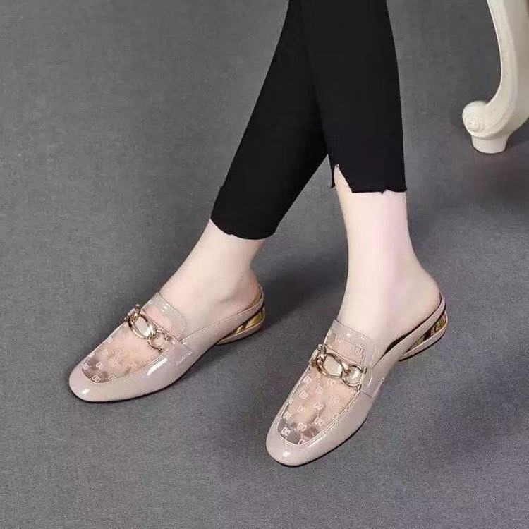 Damen elegante Slipper mit modischen Verschlussdetails EB