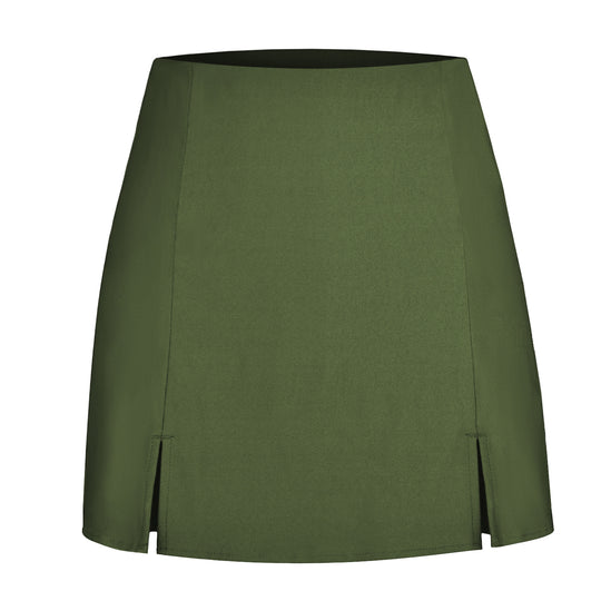 Damen Designer Minirock mit seitlichen Schlitzen EB