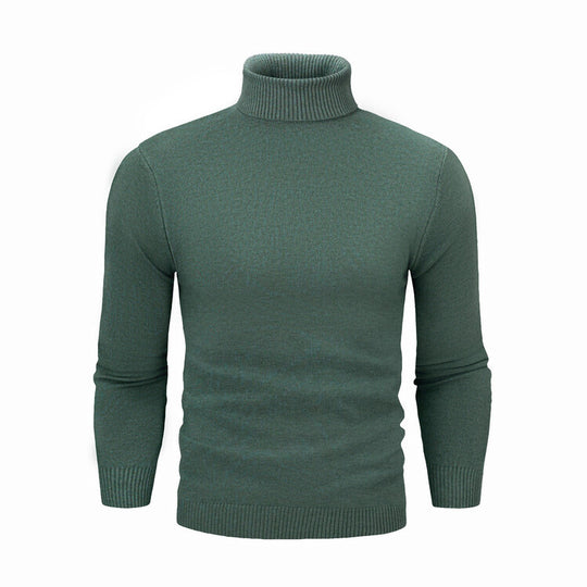 Herren eleganter Rollkragenpullover aus feiner Merinowolle EB