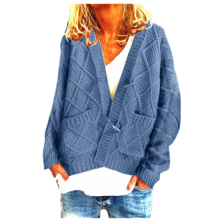 Damen Grobstrick-Cardigan mit praktischen Taschen und modernem Schnitt EB