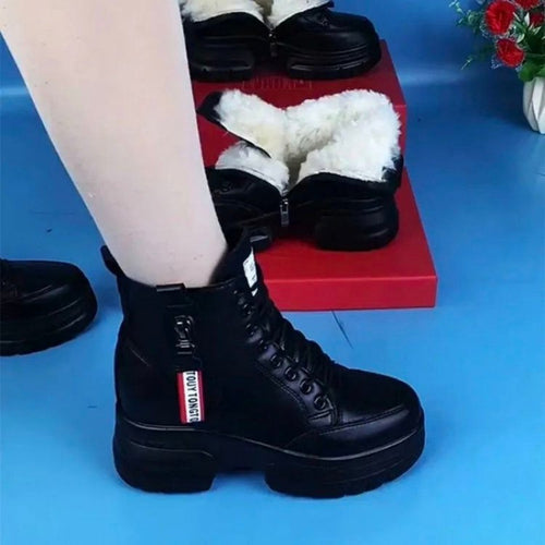 Damen Modische und bequeme High-Top Stiefel EB