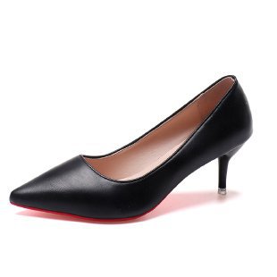 Damen elegante Pumps mit spitzem Zehenbereich und künstlerischem Absatz EB