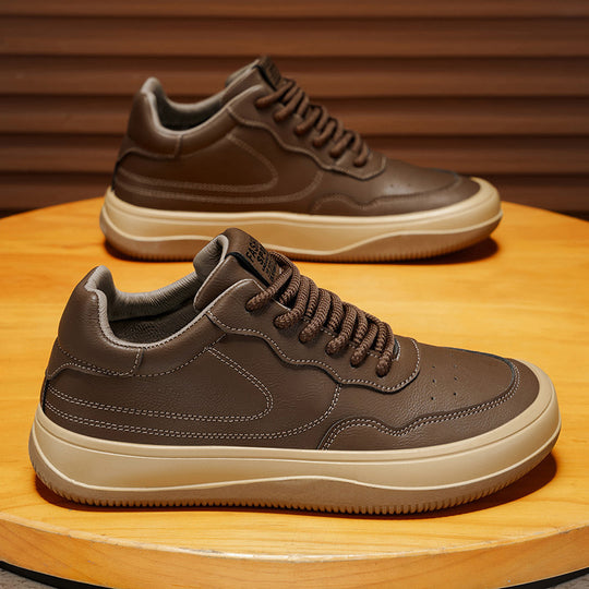 Herren Sportliche Leder Sneakers EB