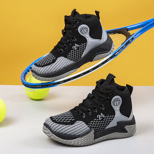 Damen Hochschnürbare Basketball-Sneaker mit atmungsaktiver Obermaterialstruktur EB