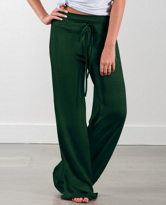 Damen Weite Freizeithose mit Kordelzug und lockerer Passform EB