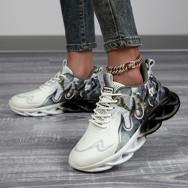Damen Sportliche Sneakers mit innovativem Designdruck EB