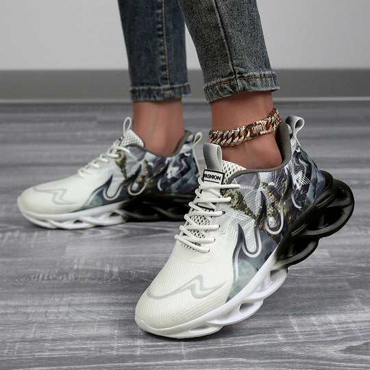 Damen Sportliche Sneakers mit innovativem Designdruck EB