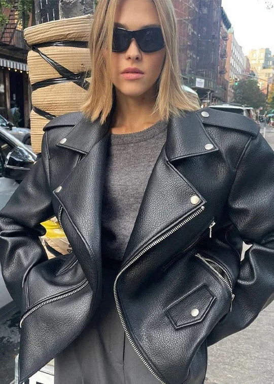 EB | Kunstleder Motorradjacke