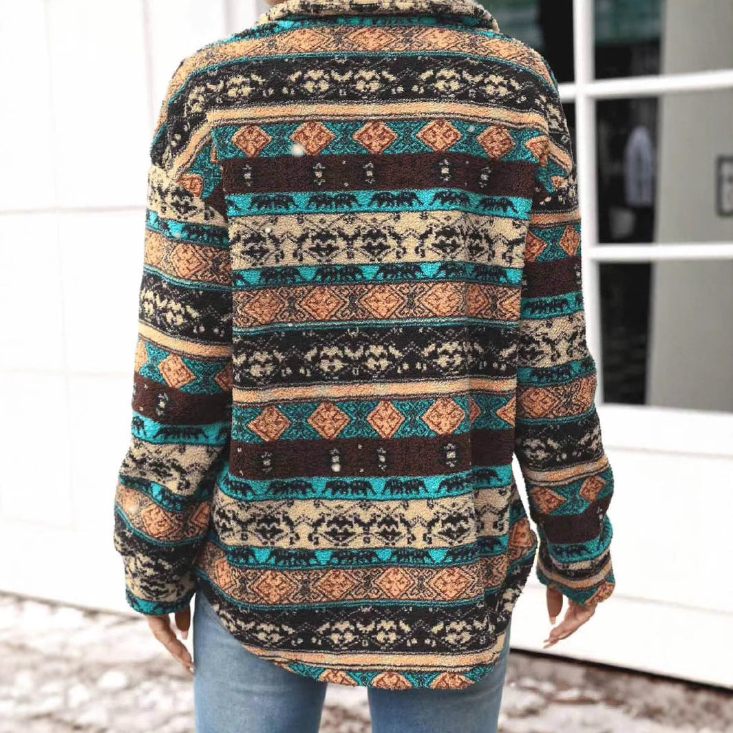 Damen modische Strickjacke mit detailreicher Farbgebung und komfortablem Schnitt EB