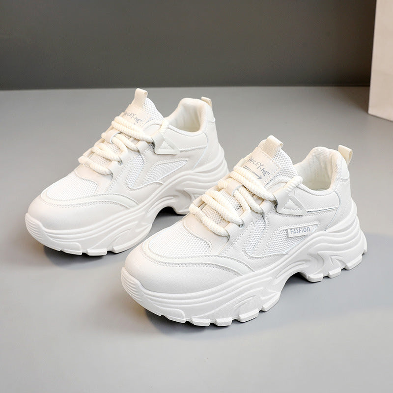 Damen Chunky Sneakers mit atmungsaktiver Mesh-Oberfläche und griffiger Laufsohle EB