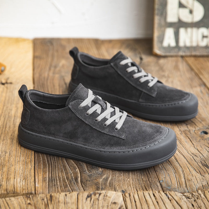 Damen bequeme Veloursledersneaker EB