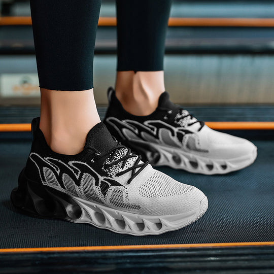 Damen Sportliche Sneakers mit innovative Dämpfungstechnologie und rutschfester Laufsohle EB