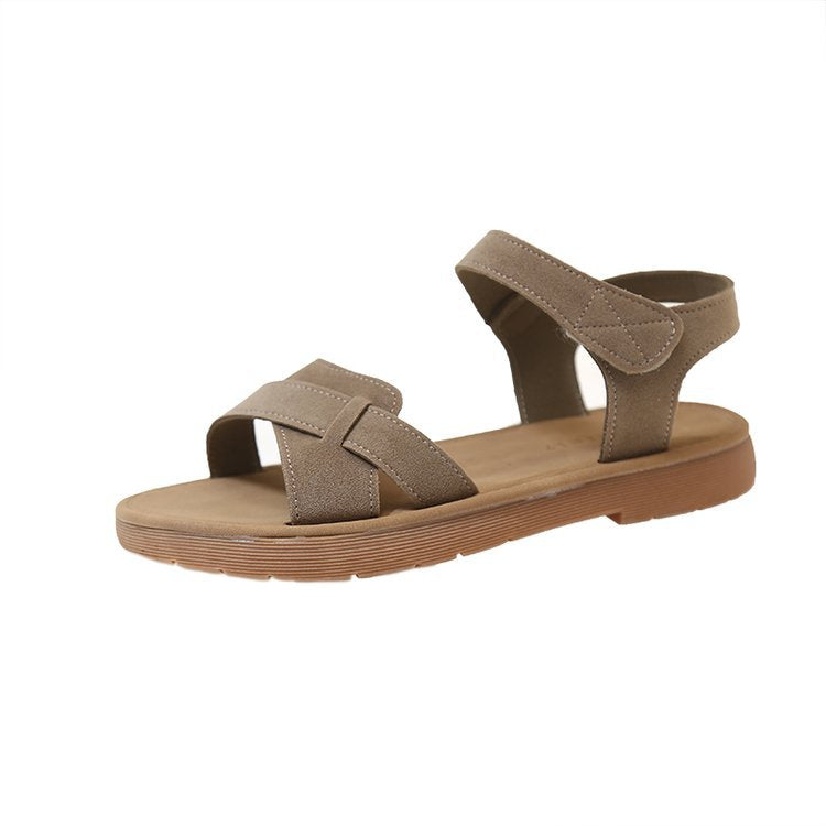 Damen modische Riemensandalen mit flexiblem Fußbett und verstellbaren Riemen EB