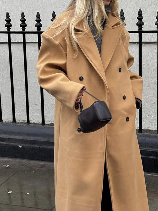 Damen eleganter Oversized-Trenchcoat EB