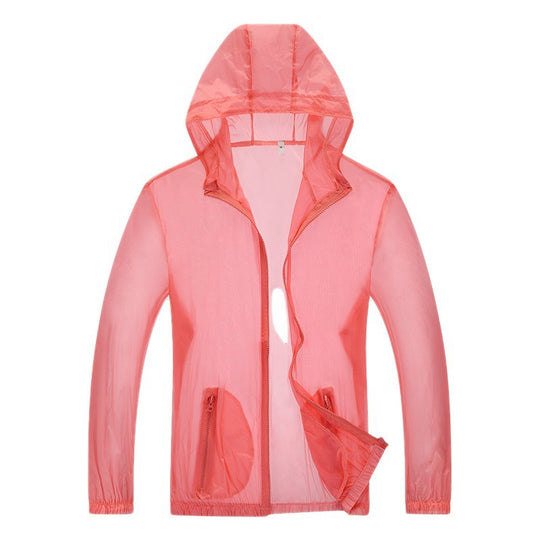 Herren ultraleichte Regenjacke mit verstellbarem Kapuzenbereich und reflektierenden Elementen EB