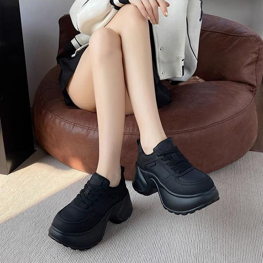 Damen Fashion Sneakers mit extrahohen Sohlen von EB