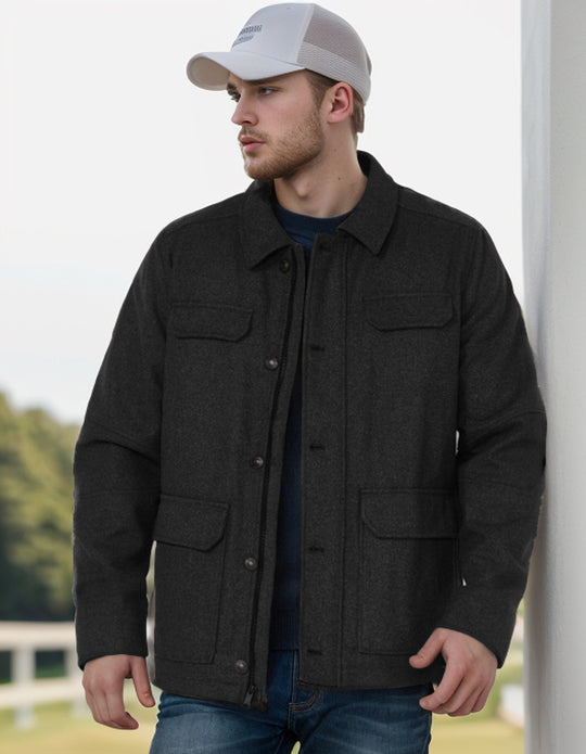 Herren modische Jacke mit praktischen Taschen EB